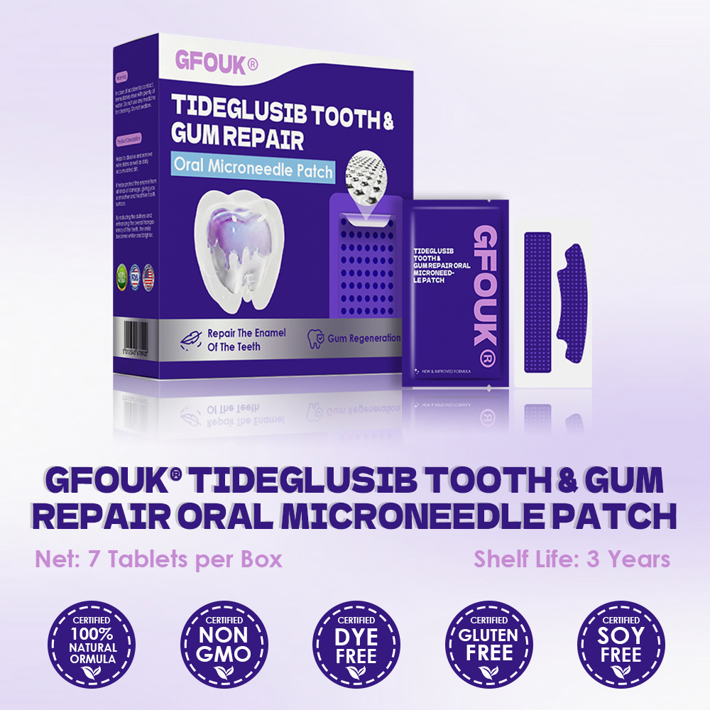 GFOUKยฎ Tideglusib Tooth & Gum Repair Oral Microneedle Patch | ๐๐๐ฏ๐๐ง๐๐๐ ๐๐ญ๐๐ฆ-๐๐๐ฅ๐ฅ ๐๐๐ญ๐ข๐ฏ๐๐ญ๐ข๐จ๐ง ๐๐๐๐ญ๐ก ๐๐ญ๐ซ๐ข๐ฉ๐ฌ(๐ฆท๐๐๐๐ฎ๐ข๐ฅ๐ ๐๐ง๐๐ฆ๐๐ฅ & ๐๐๐ง๐ญ๐ข๐ง โข ๐๐ญ๐ซ๐๐ง๐ ๐ญ๐ก๐๐ง ๐๐ฎ๐ฆ๐ฌ โข ๐๐ซ๐๐๐ข๐๐๐ญ๐ ๐๐๐ซ๐ญ๐๐ซ & ๐๐๐จ๐ซ โข ๐๐ญ๐จ๐ฉ ๐๐จ๐จ๐ญ๐ก ๐๐๐ง๐ฌ๐ข๐ญ๐ข๐ฏ๐ข๐ญ๐ฒ)