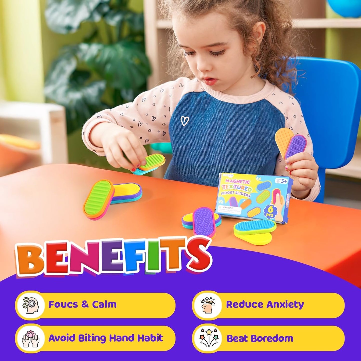 Tinycarry® Magnetic Sensory Fidget Slider