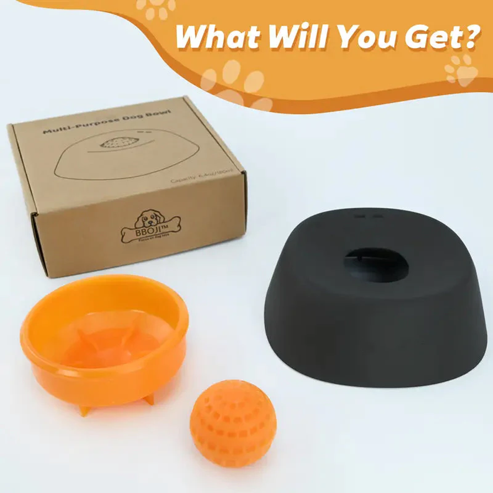 Tinycarry® Vet-Recommended Slow Feeder Bowl for Dogs & Cats - Interactive Anti-Gulping Pet Dish for Healthy Tummies-up