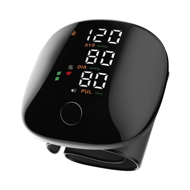 Tinycarry® Rechargeable Wrist Blood Pressure Monitor with LED Touch Screen, Voice Broadcast & 99x2 Memory — Accurate Home BP Tracking Made Simple
