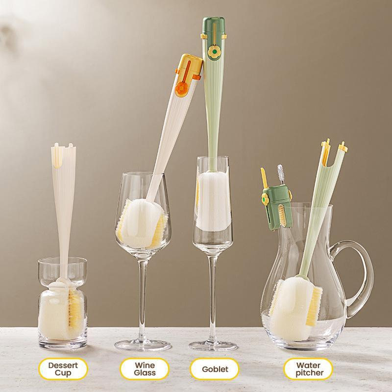 Tinycarry® 5-in-1 Bottle Cleaning Brush (Multifunctional) – For Cup Lid Cleaning & Home Kitchen Tasks