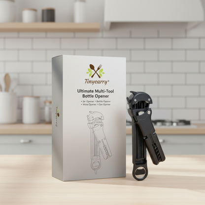 Tinycarry® 7-in-1 Multi Lid & Bottle Opener — Easy-Grip Kitchen Opening Tool