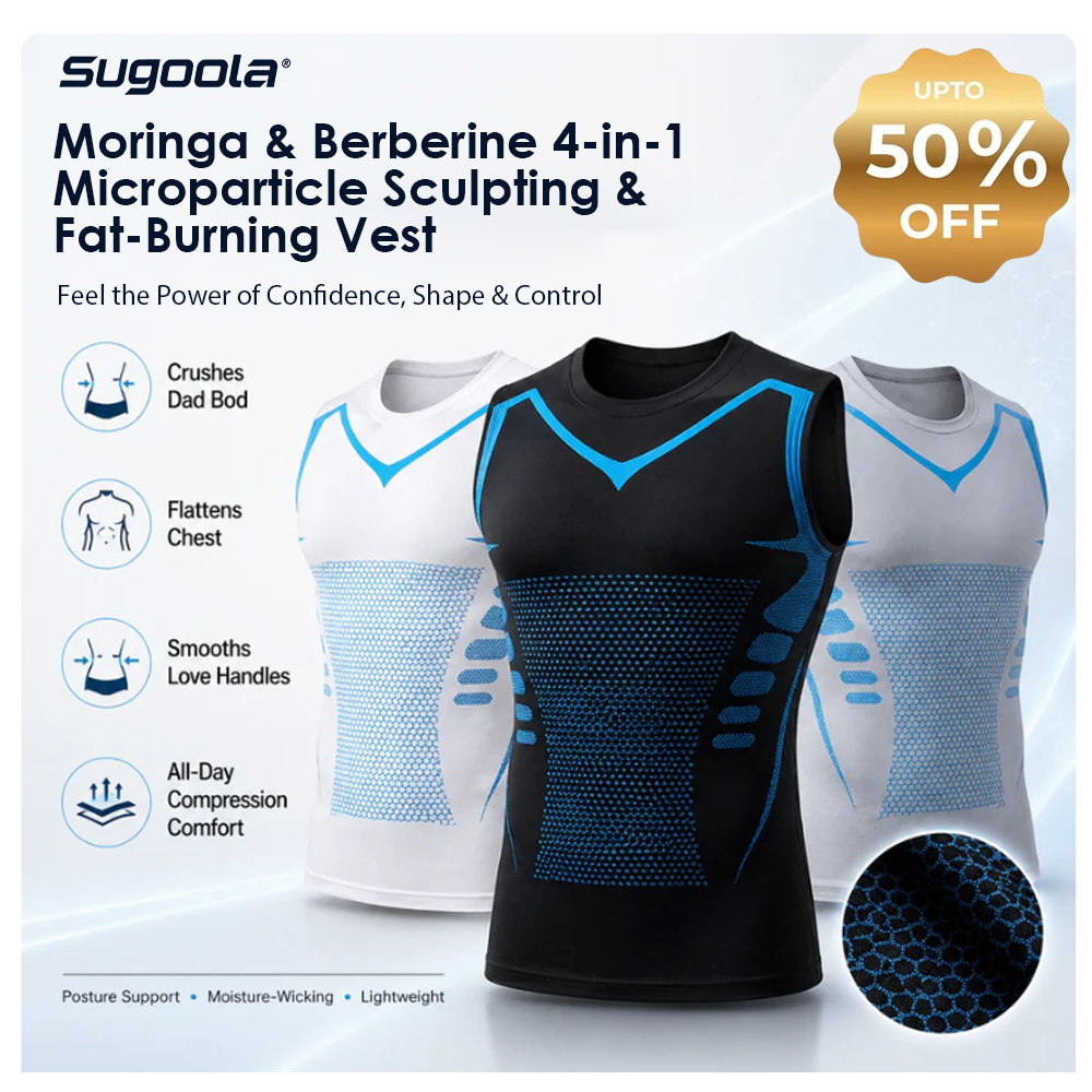 Sugoola® Moringa & Berberine 4-in-1 Microparticle Sculpting & Fat-Burning Vest🍀