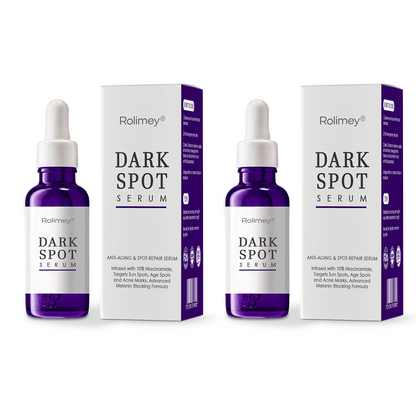 Rolimey® Anti-aging & Spot-repair Serum, Infused with 10% Niacinamide, Targets Sun Spots, Age Spots and Acne Marks, Advanced Melanin Blocking Formula
