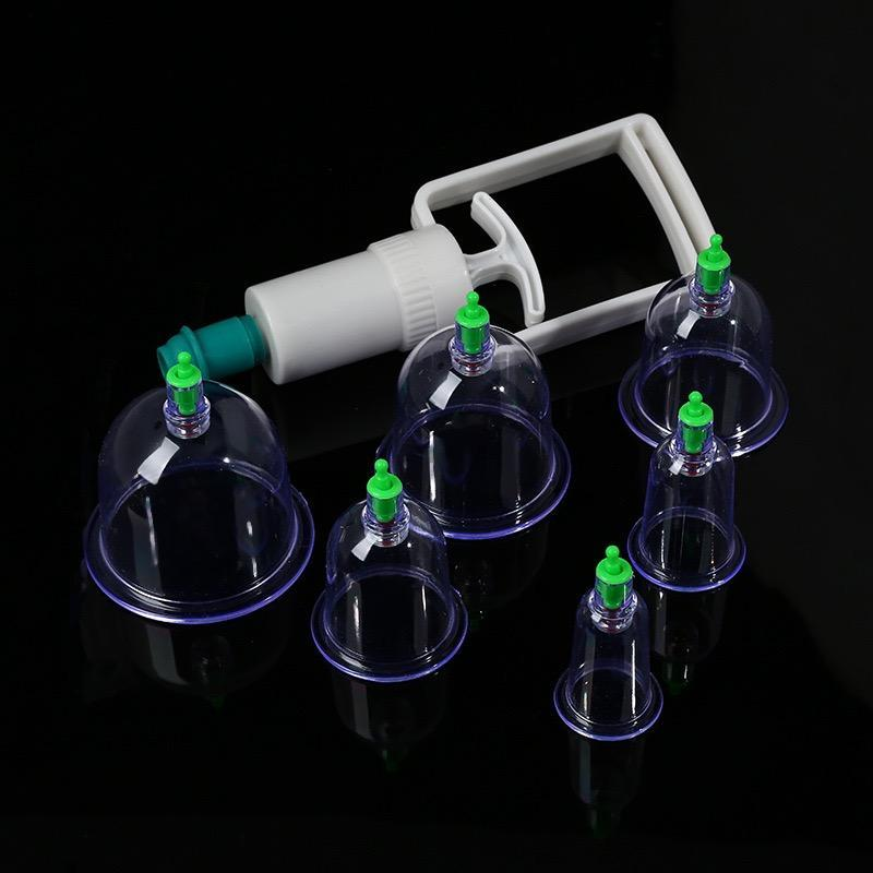 Tinycarry® Cupping Set, 6 Cups Cupping Kit for Massage Therapy, Chinese Cupping Therapy Set with Magnetics, Professional Vacuum Cupping Set for Cellulite Reduction Muscle Pain Relief with Manual Pump