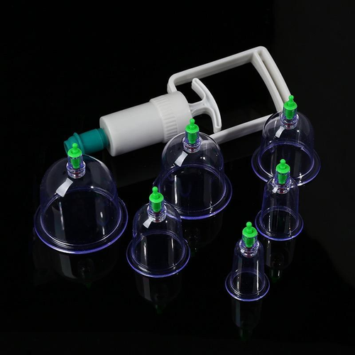 Tinycarry® Cupping Set, 6 Cups Cupping Kit for Massage Therapy, Chinese Cupping Therapy Set with Magnetics, Professional Vacuum Cupping Set for Cellulite Reduction Muscle Pain Relief with Manual Pump