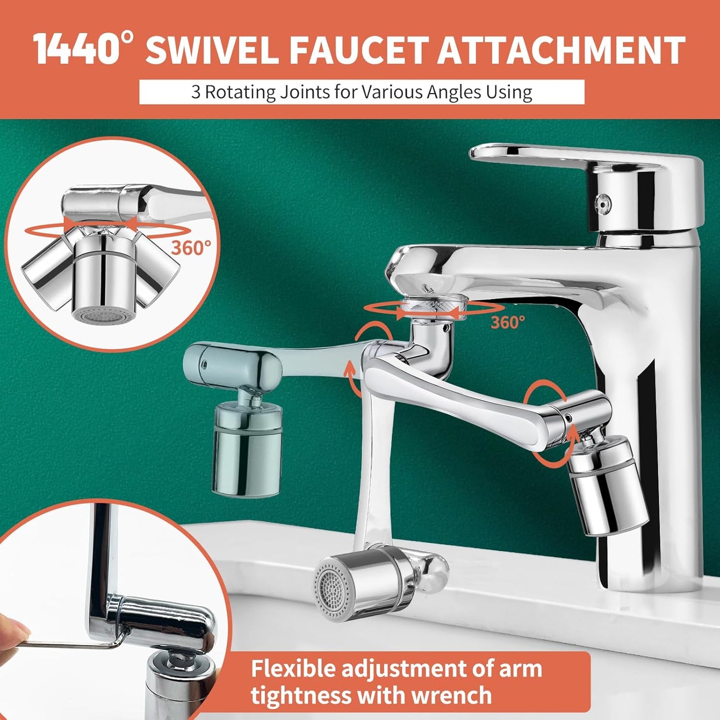 Tinycarry® 1080° Swivel Faucet - Multifunctional Universal Robotic Arm