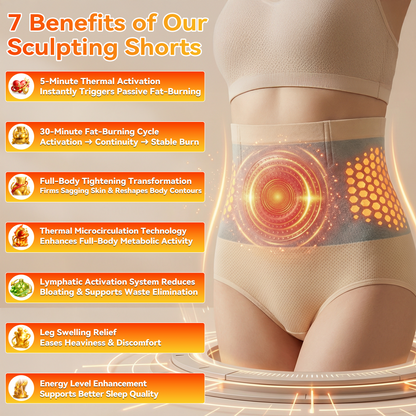 GFOUK® Moringa & Berberine 4-in-1 Microparticle Sculpting & Fat-Burning Shorts