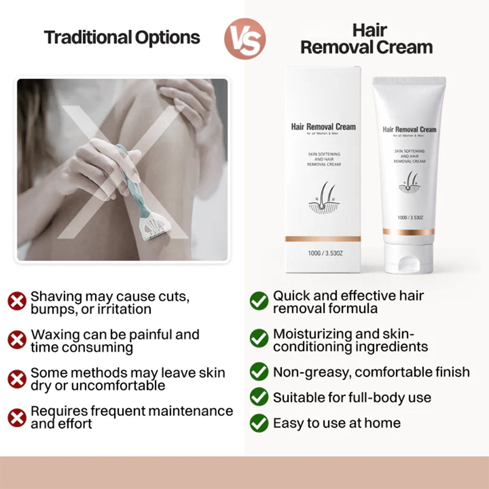Hair Removal Cream for All Women & Men -up