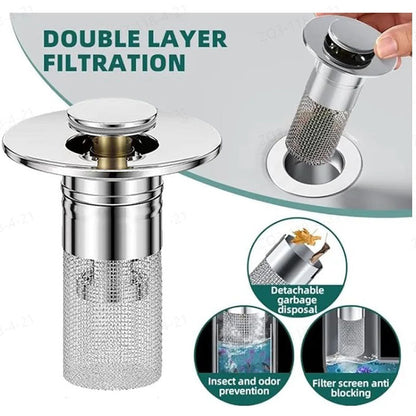 Tinycarry® Isolate Odor and Prevent Cockroaches - Stainless Steel Floor Drain Filter
