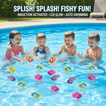 Electronic Pet Fish Bath Toy | LED Light Up | Auto-Swimming Bath Toy -up