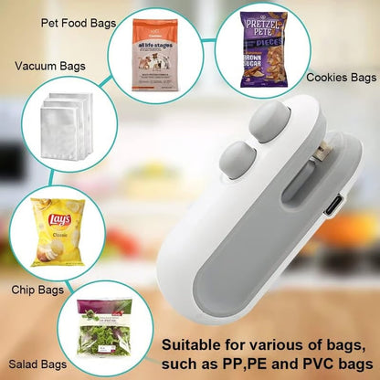 Tinycarry® 🔥Mini Bag Sealer with Cutter and Magnet