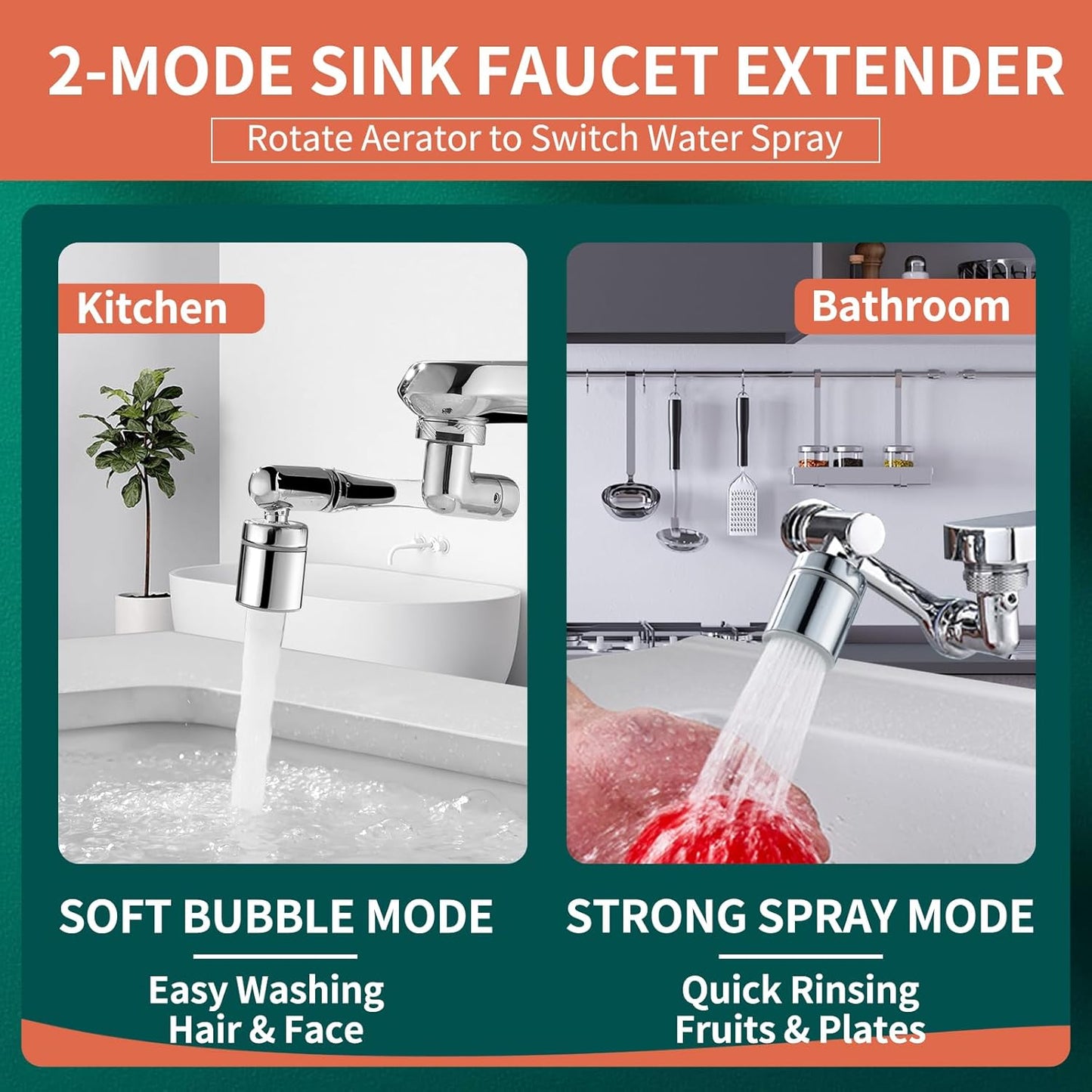 Tinycarry® 1080° Swivel Faucet - Multifunctional Universal Robotic Arm