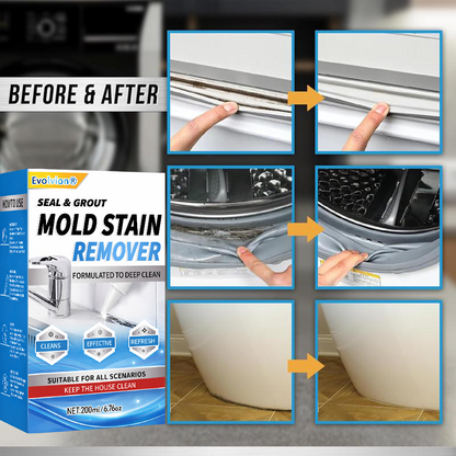 Tinycarry® Powerful Mold Remover Gel | Heavy-Duty Stain Cleaner for Washer Gaskets, Grout & Sealant