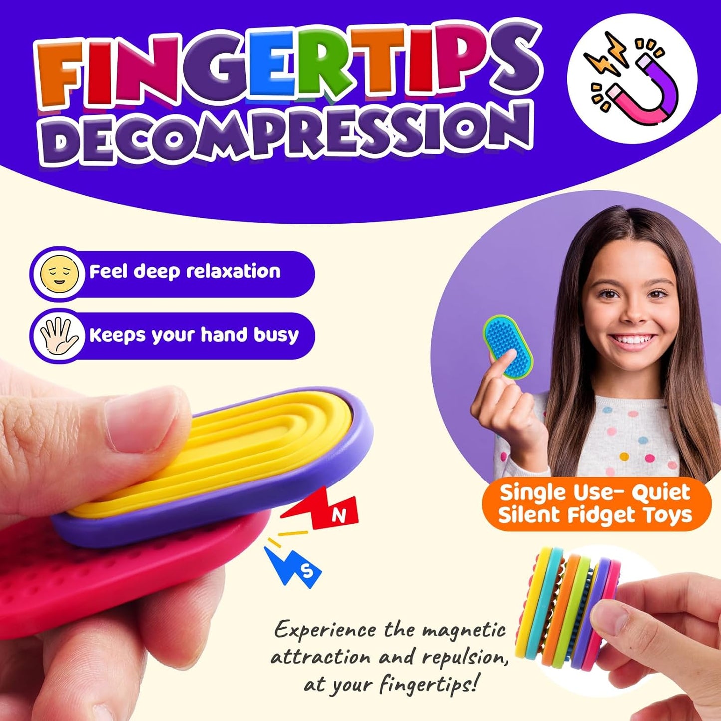 Tinycarry® Magnetic Sensory Fidget Slider
