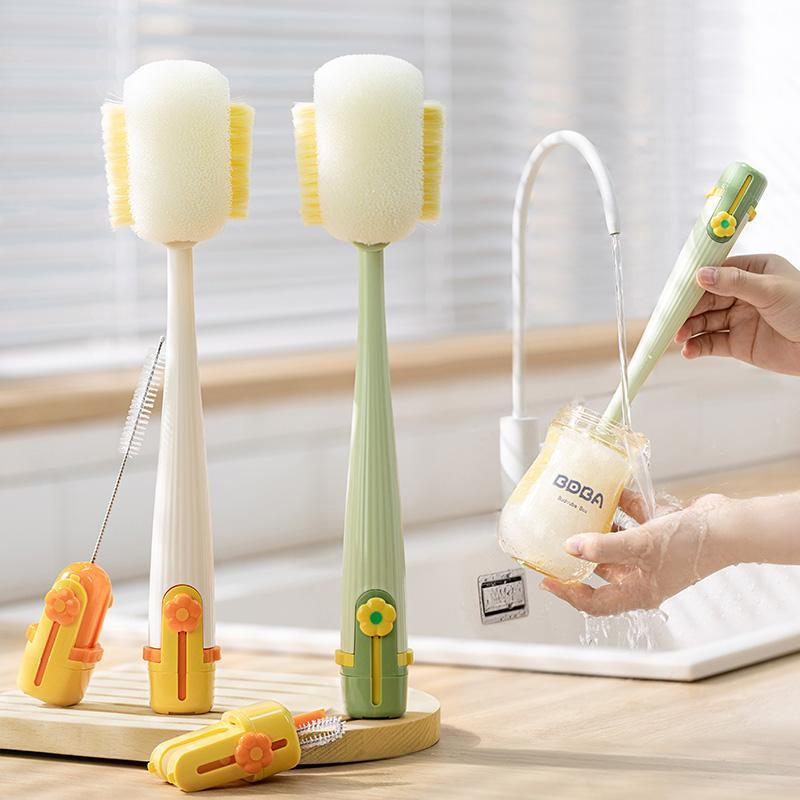 Tinycarry® 5-in-1 Bottle Cleaning Brush (Multifunctional) – For Cup Lid Cleaning & Home Kitchen Tasks