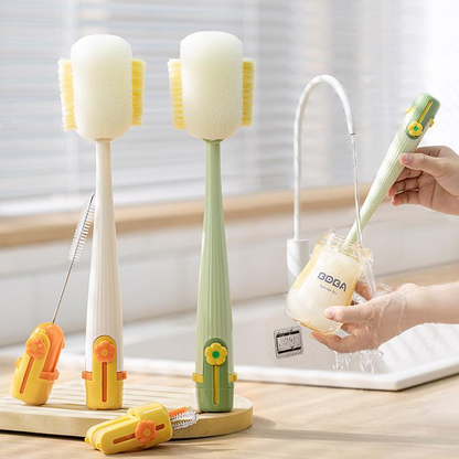 Tinycarry® 5-in-1 Bottle Cleaning Brush (Multifunctional) – For Cup Lid Cleaning & Home Kitchen Tasks