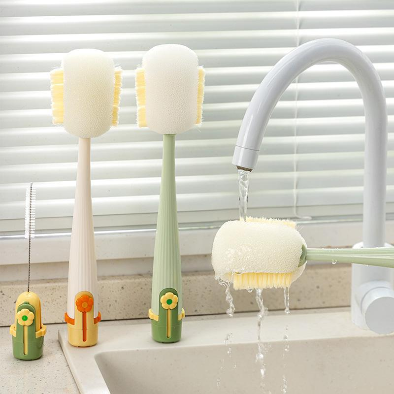 Tinycarry® 5-in-1 Bottle Cleaning Brush (Multifunctional) – For Cup Lid Cleaning & Home Kitchen Tasks