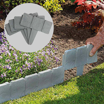 Imitation Stone Garden Fence - DIY Garden Edging Border