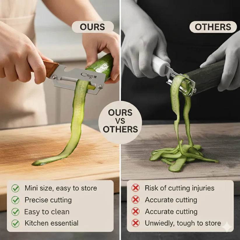 Stainless Steel Peeler, Premium Durable Quality, Easy to Clean, Precision Peeling & Bottle Opener 2-in-1