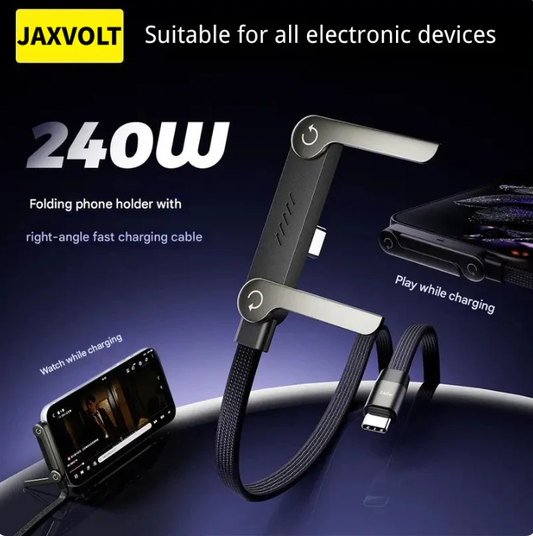 Tinycarry® 240W Super Fast Charging 2-in-1 Charging Cable & Phone Stand