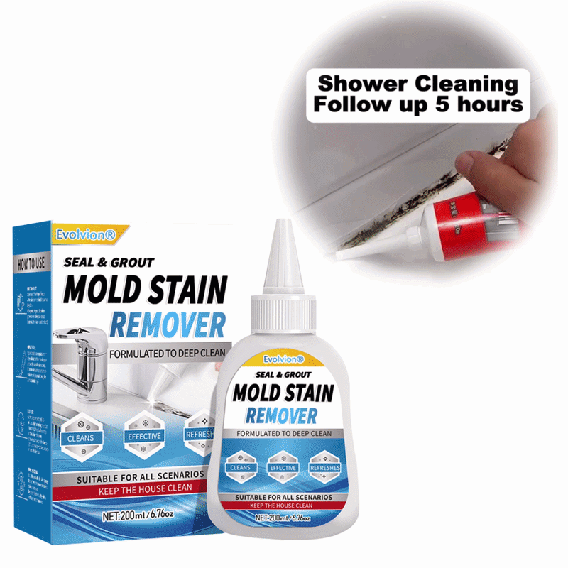 Tinycarry® Powerful Mold Remover Gel | Heavy-Duty Stain Cleaner for Washer Gaskets, Grout & Sealant