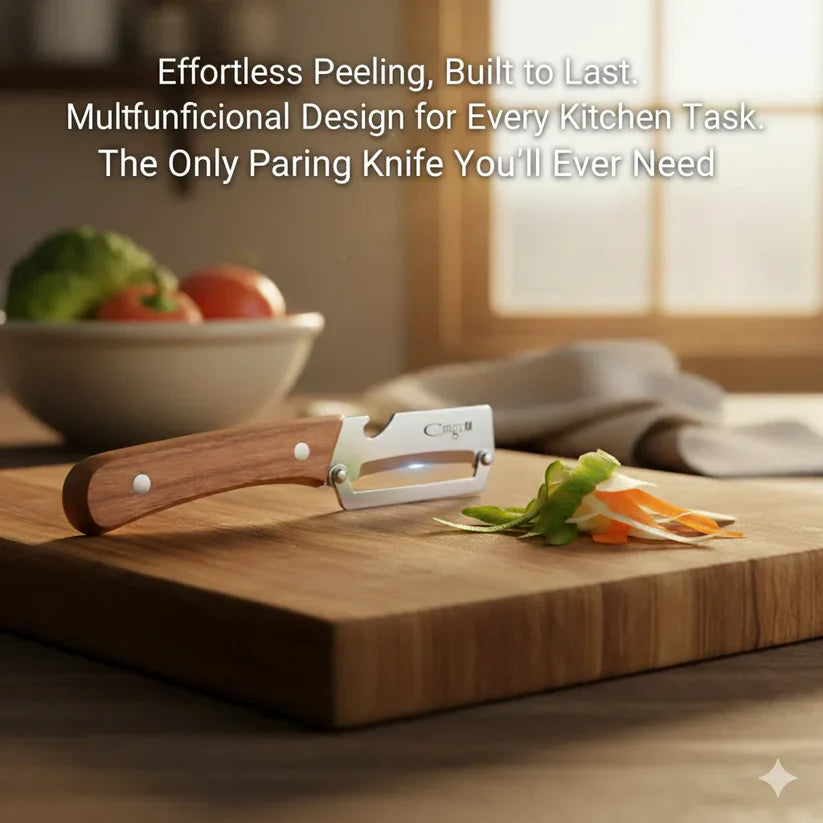 Stainless Steel Peeler, Premium Durable Quality, Easy to Clean, Precision Peeling & Bottle Opener 2-in-1