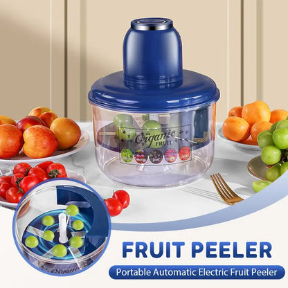 Tinycarry® Automatic Mini Fruit Peeler Tool with 1300mAh Rechargeable Battery – Smart Kitchen Peeler for Grapes, Tomatoes, Cherries, and Garlic – Ergonomic Design, Suitable for Seniors and Commercial Use