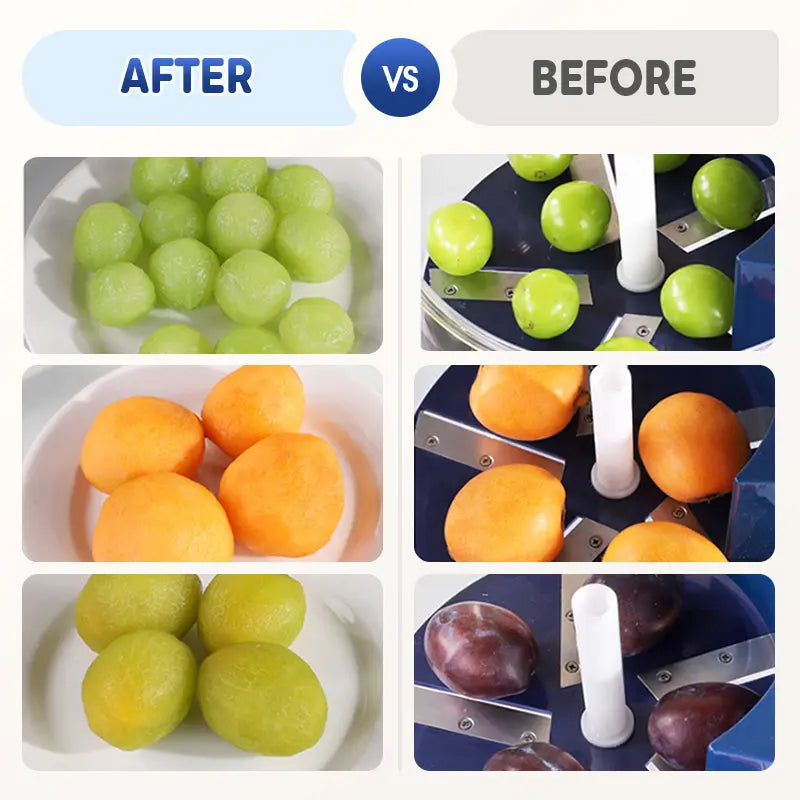 Tinycarry® Automatic Mini Fruit Peeler Tool with 1300mAh Rechargeable Battery – Smart Kitchen Peeler for Grapes, Tomatoes, Cherries, and Garlic – Ergonomic Design, Suitable for Seniors and Commercial Use