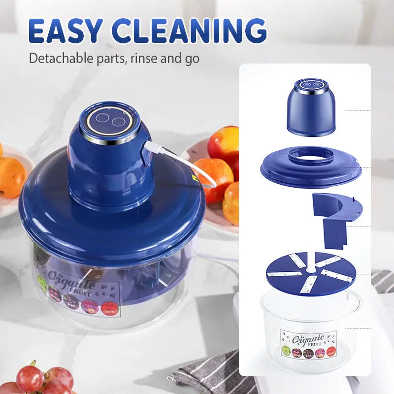 Tinycarry® Automatic Mini Fruit Peeler Tool with 1300mAh Rechargeable Battery – Smart Kitchen Peeler for Grapes, Tomatoes, Cherries, and Garlic – Ergonomic Design, Suitable for Seniors and Commercial Use