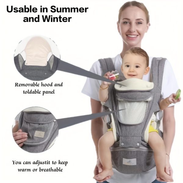 Ergonomic Baby Carrier with Hip Seat - Image 3