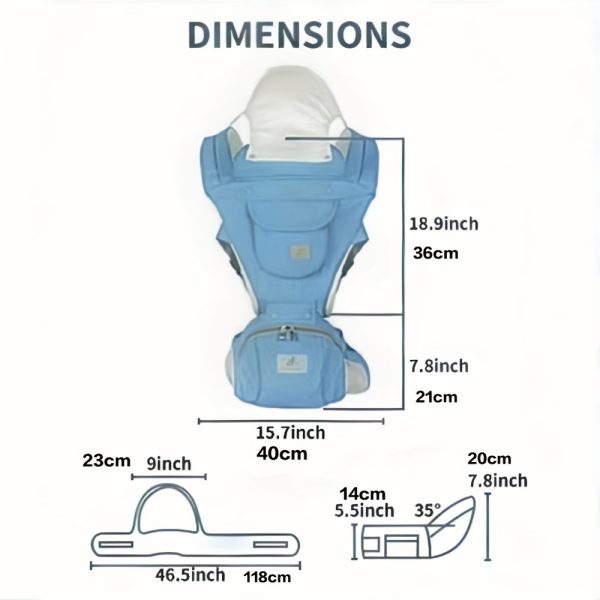 Ergonomic Baby Carrier with Hip Seat - Image 4